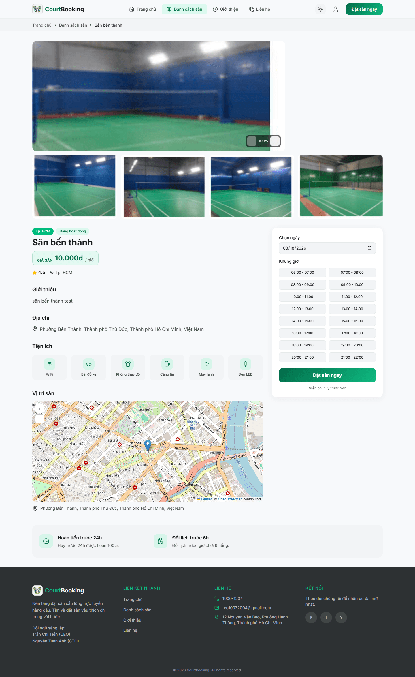 Badminton Court Management System preview — view 3